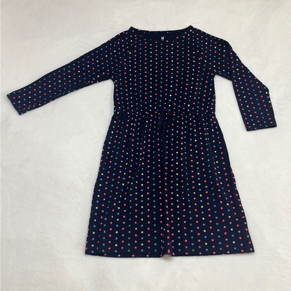 GAP navy blue and stars longsleeve dress. size- girls XL